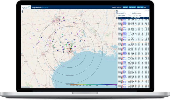 SkyAware interface